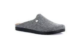 Pantofole Uomo Feltro di Lana Grigio