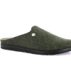 Pantofole Uomo Feltro Lana Verde