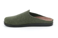 Pantofole Uomo Feltro Lana Verde