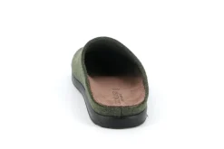 Pantofole Uomo Feltro Lana Verde