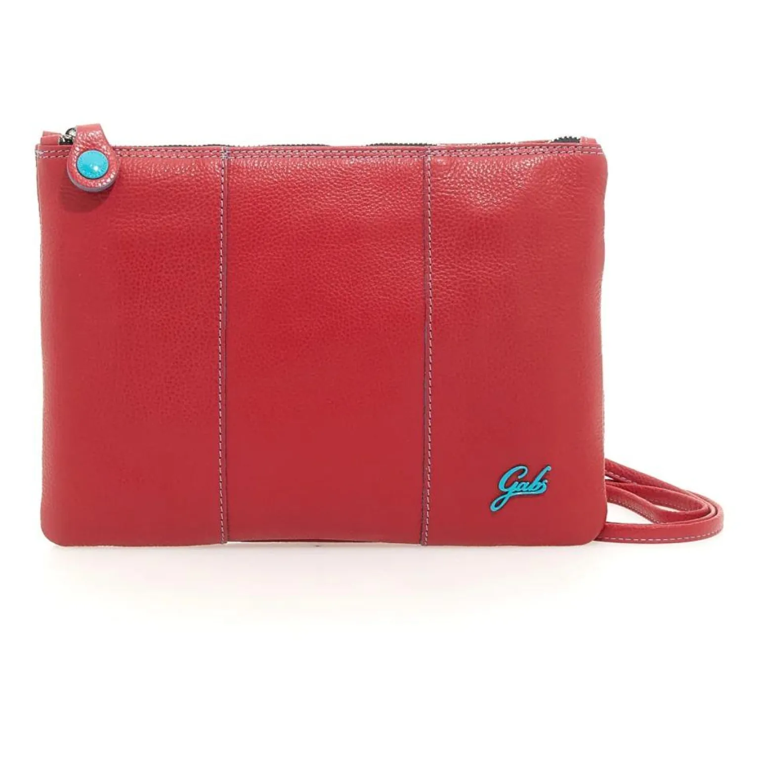 Pochette in Pelle Rossa con Tracolla