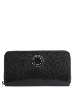 Portafogli Donna Lungo con Zip Pelle Nero
