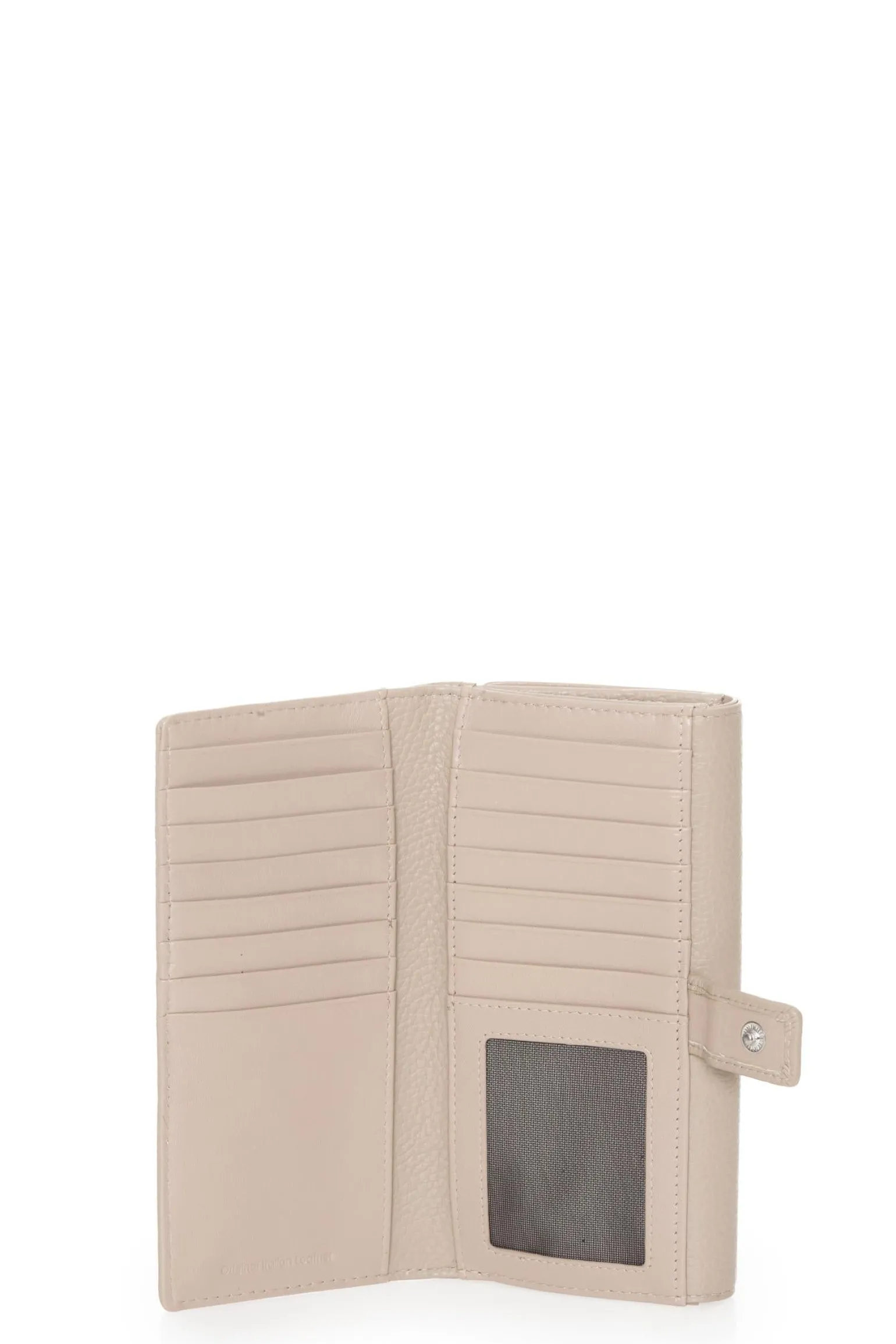 Portafogli Donna Lungo Pelle Taupe