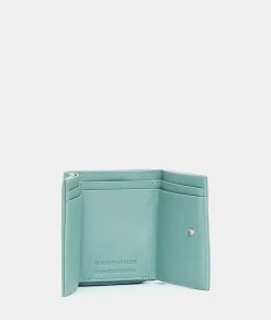 Portafogli Donna Pelle Verde Acqua