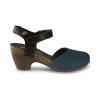 Pump Donna in Pelle Nabuk Blu