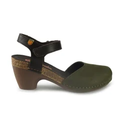 Pump Donna in Pelle Nabuk Verde