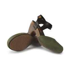 Pump Donna in Pelle Nabuk Verde