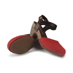 Pump Donna in Pelle Nabuk Rosso