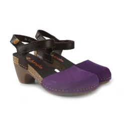 Pump Donna in Pelle Nabuk Viola