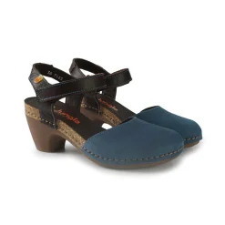 Pump Donna in Pelle Nabuk Blu