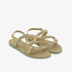 Sandali Bassi Donna in Pelle Naturale