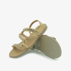 Sandali Bassi Donna in Pelle Naturale