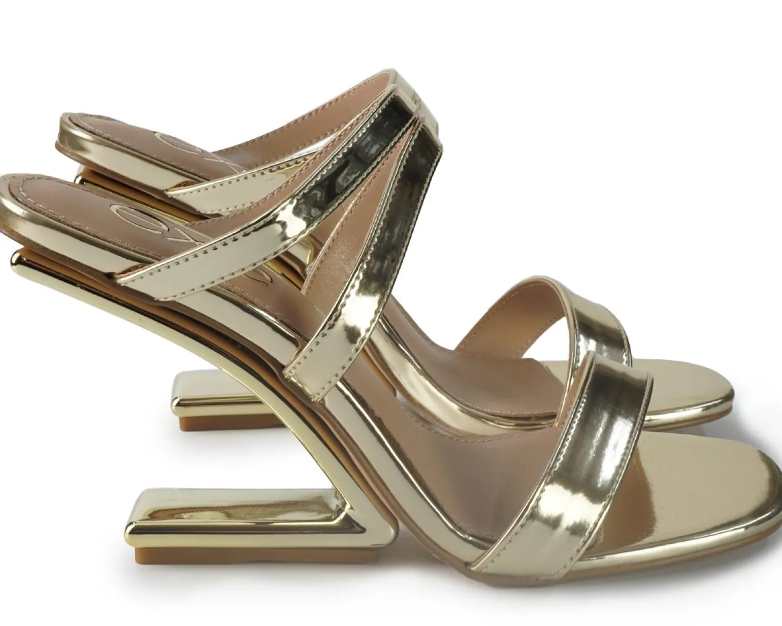 Sandali Donna Specchio Gold