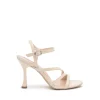Sandali Donna Tacco Alto Rocchetto in Vernice Latte