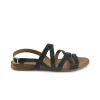 Sandali Flat Donna in Pelle Nero