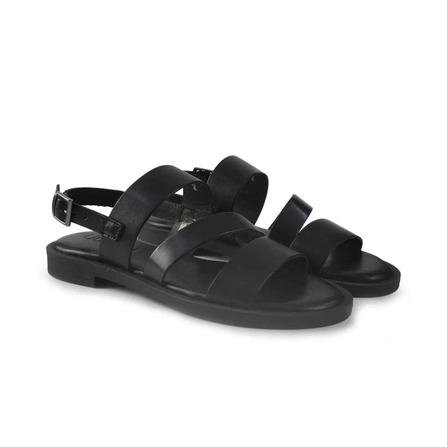 Sandali Flat Donna in Pelle Nero