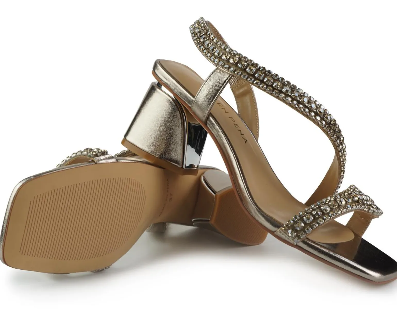 Sandali Gioiello Tacco Bronzo