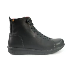Sneakers Alta Uomo Pelle Antracite