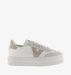 Sneakers Bassa Donna Platform Bianco Hielo