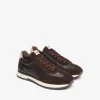 Sneakers Bassa in Pelle Marrone