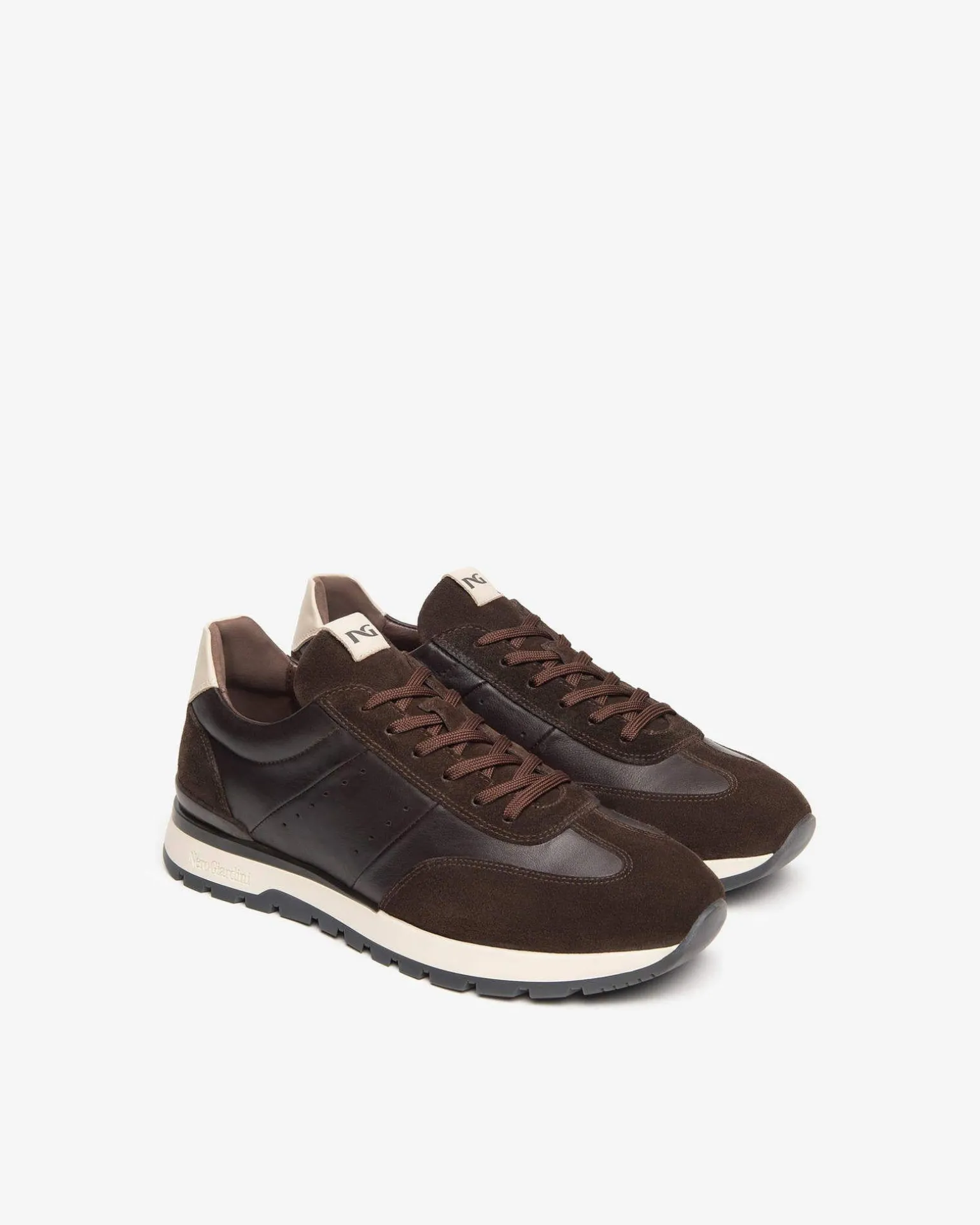 Sneakers Bassa in Pelle Marrone
