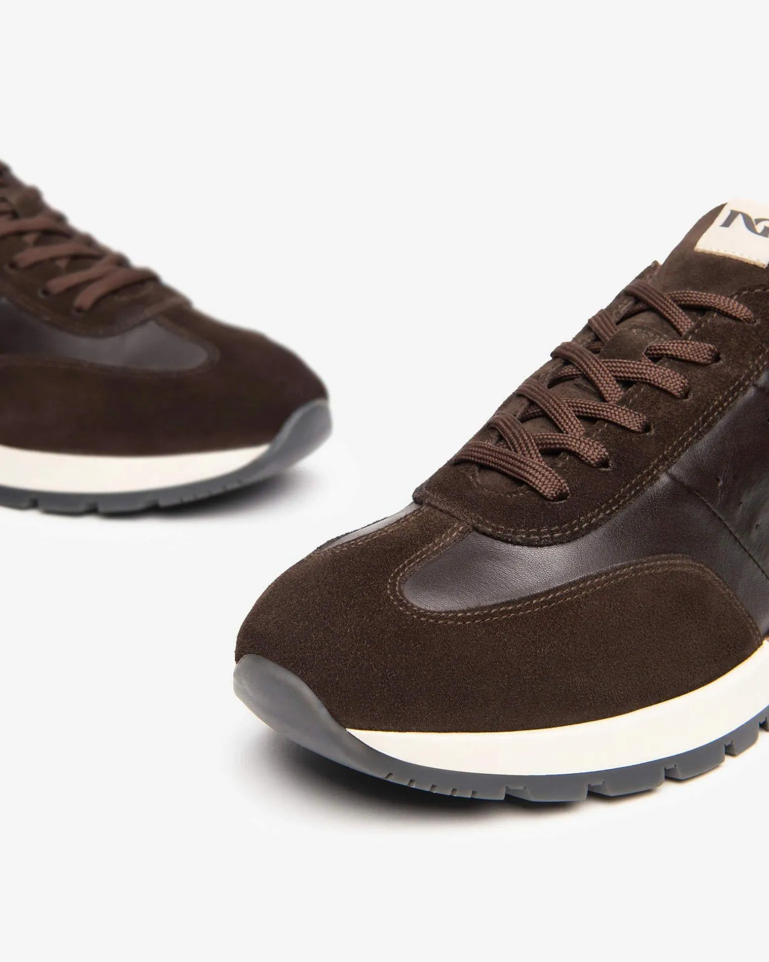 Sneakers Bassa in Pelle Marrone