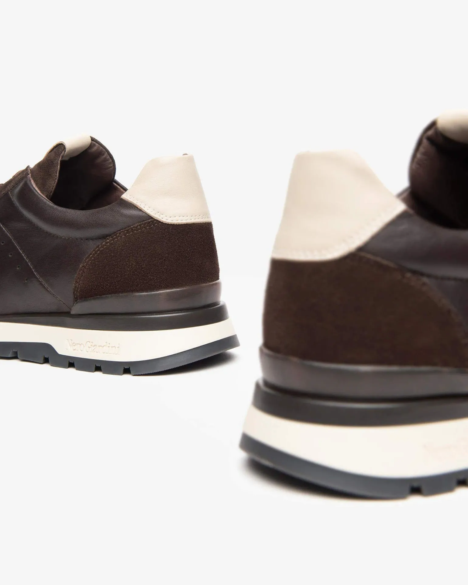 Sneakers Bassa in Pelle Marrone
