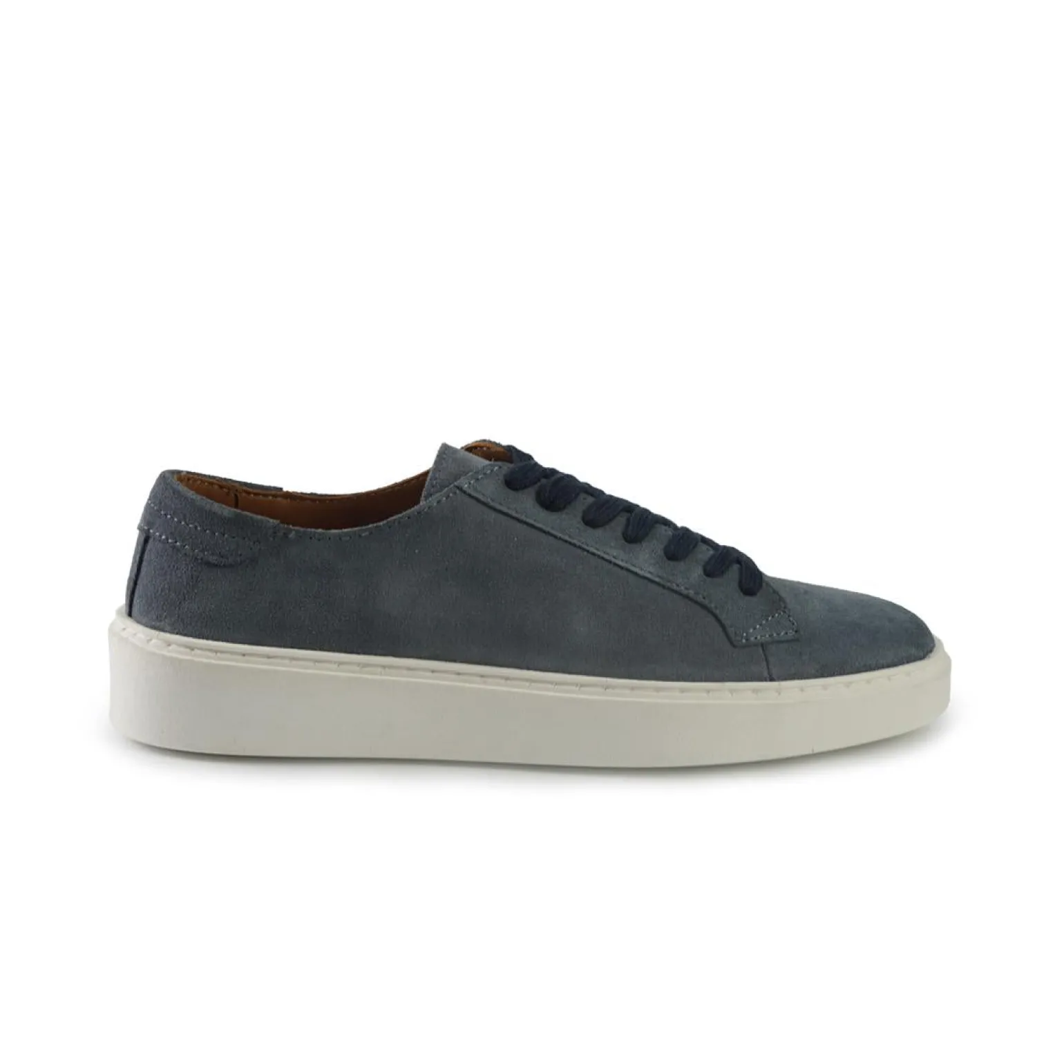 Sneakers Bassa Uomo in Camoscio Jeans