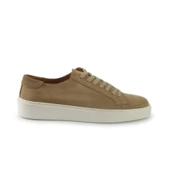 Sneakers Bassa Uomo in Camoscio Beige