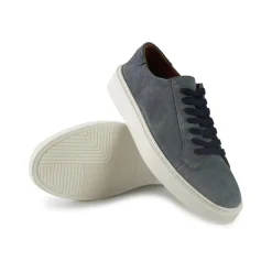 Sneakers Bassa Uomo in Camoscio Jeans