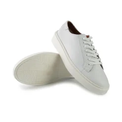 Sneakers Bassa Uomo in Pelle Bianca