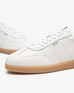 Sneakers Bassa Uomo in Pelle Bianca