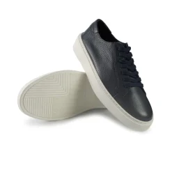 Sneakers Bassa Uomo in Pelle Blu