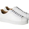 Sneakers Bassa Uomo Pelle Bianca