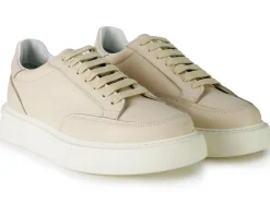 Sneakers Bassa Uomo Pelle Milk