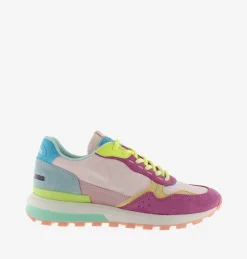 Sneakers Basse Running Donna Multicolor Rosa
