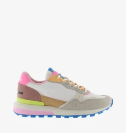 Sneakers Basse Running Donna Multicolor Bianco