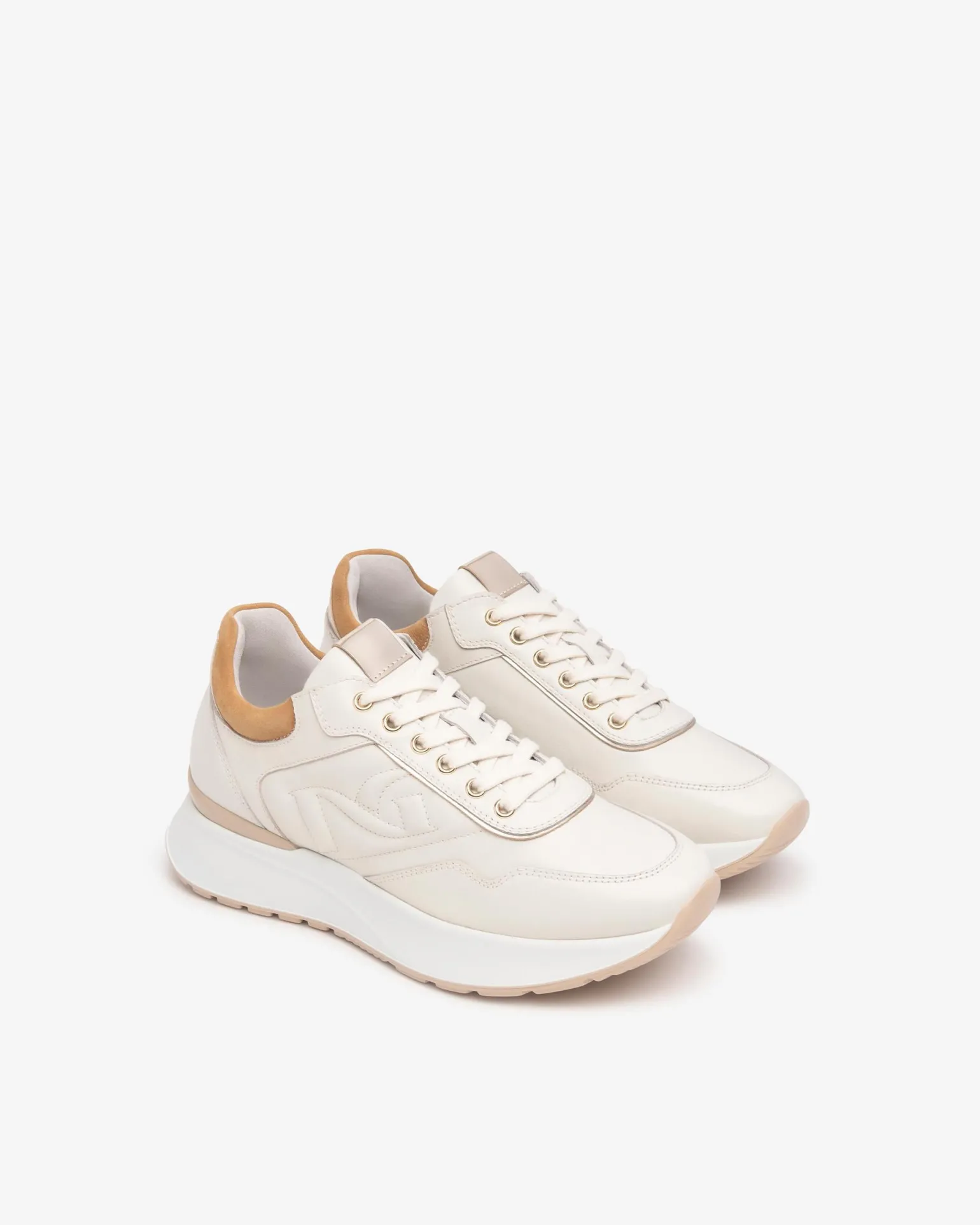 Sneakers Donna Bassa in Pelle Osso