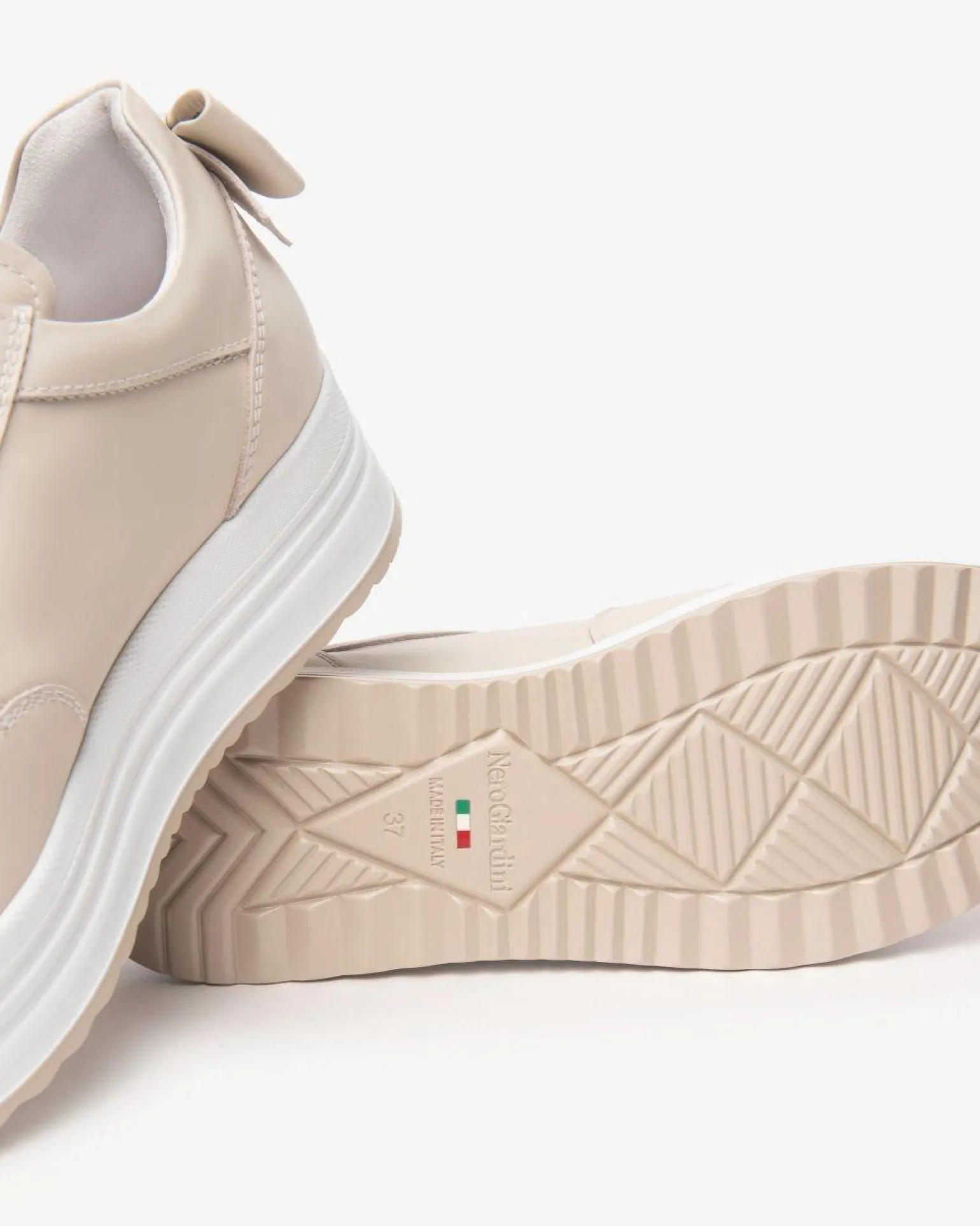 Sneakers Donna in Pelle Milk