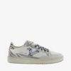 Sneakers Donna Smash Bassa Bianca Gris Animalier