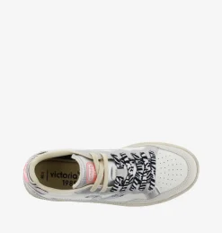 Sneakers Donna Smash Bassa Bianca Gris Animalier