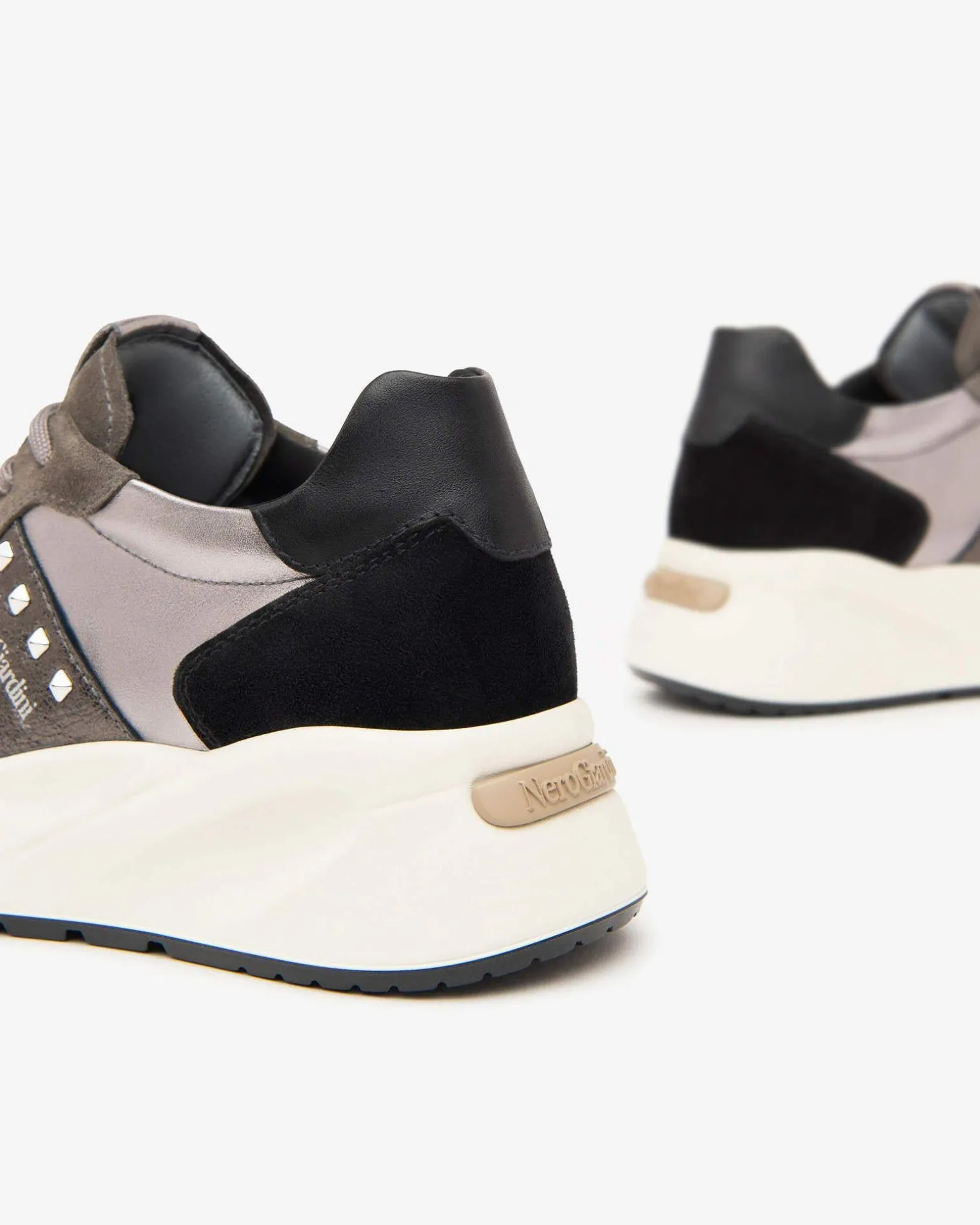 Sneakers Donna Zeppa Multicolor Cemento