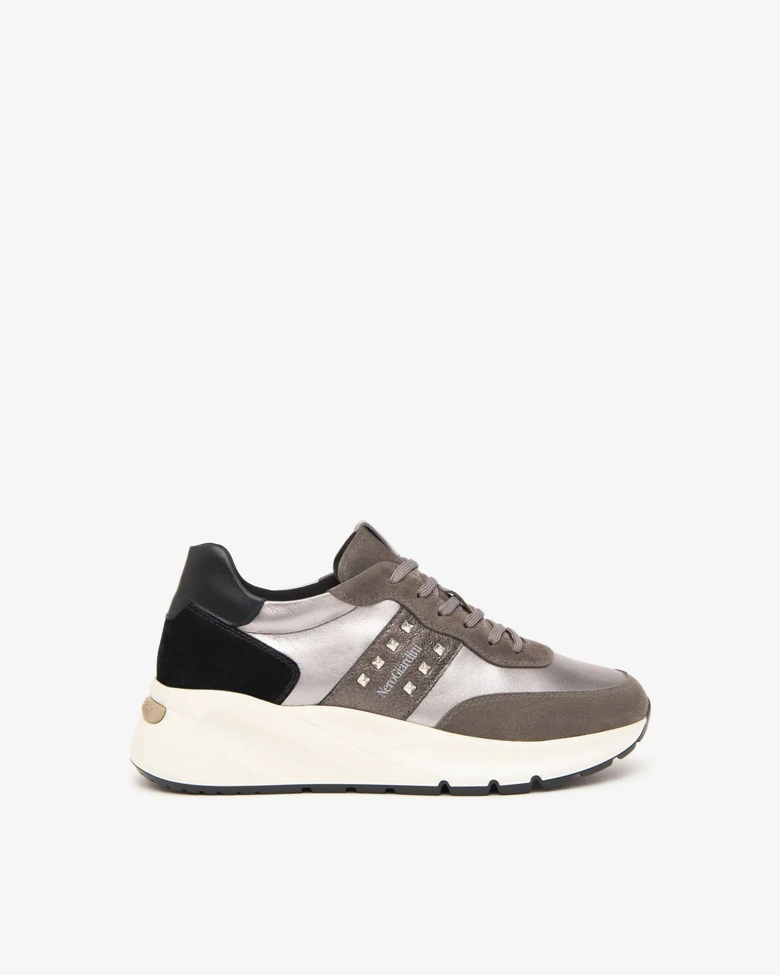 Sneakers Donna Zeppa Multicolor Cemento