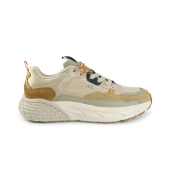 Sneakers Uomo Camoscio Multicolor Sabbia