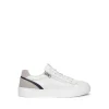 Sneakers Uomo in Pelle Bianca con Zip