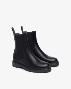 Stivaletti Chelsea Donna Pelle Nero
