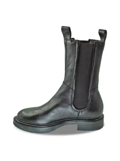 Stivaletti Chelsea Donna in Pelle Nera