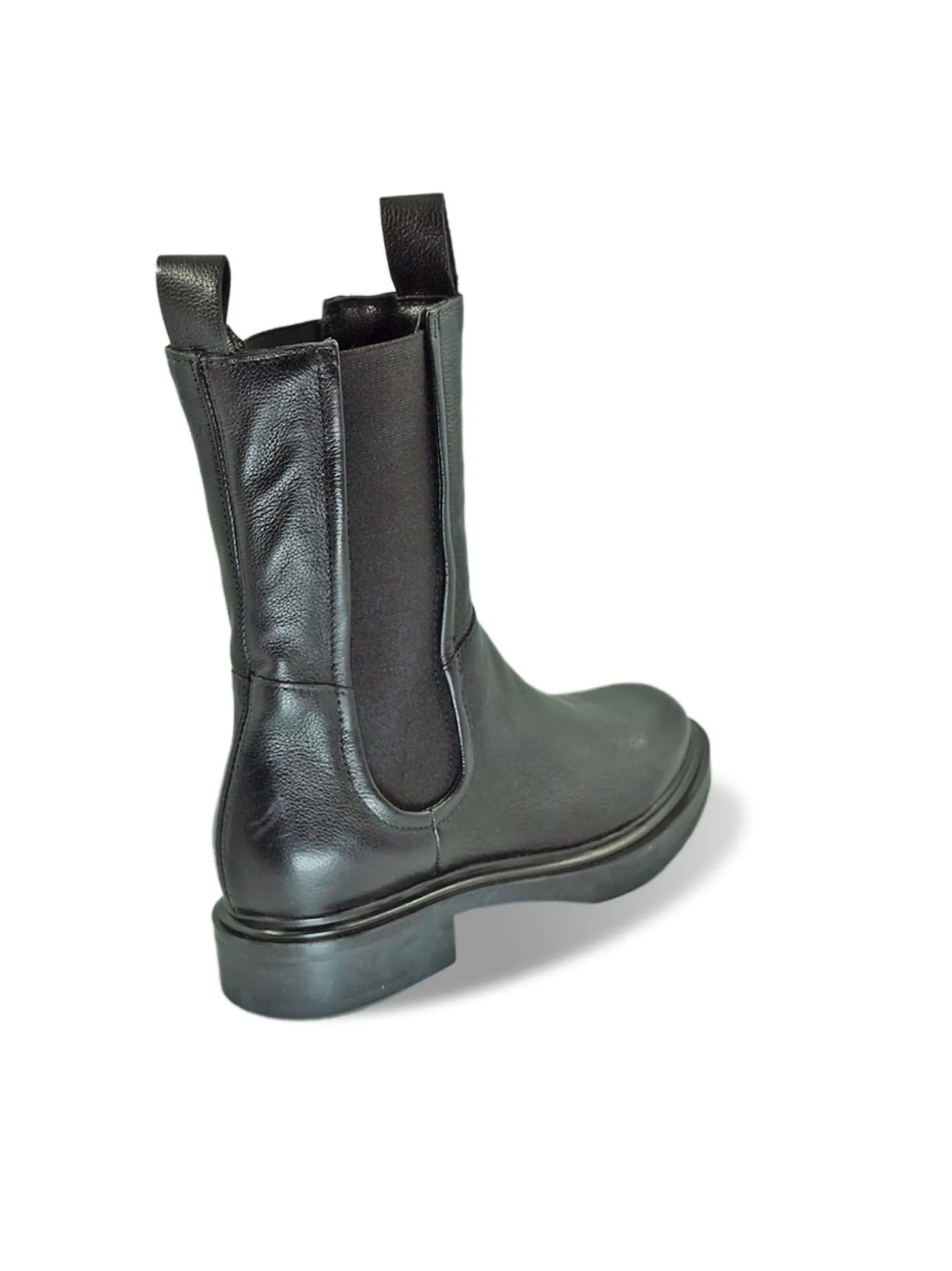 Stivaletti Chelsea Donna in Pelle Nera