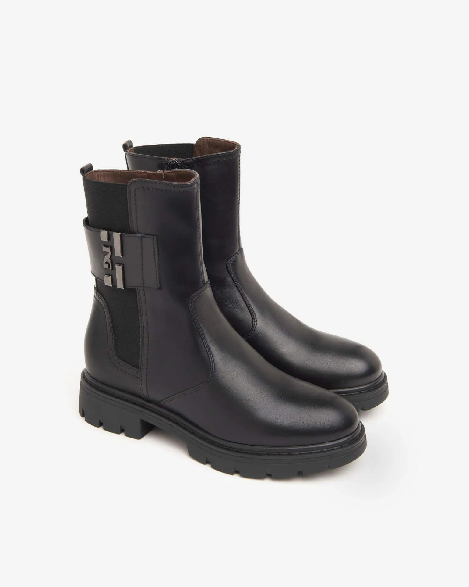 Stivaletti Donna Chelsea Pelle Nero