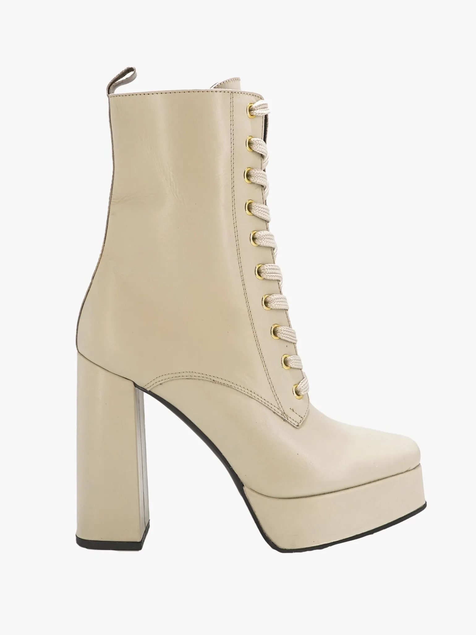 Stivaletti Donna in Pelle con Plateau